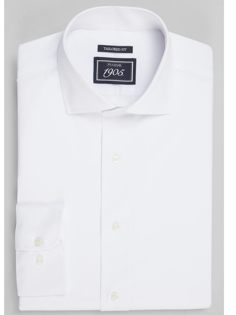 Jos. A. Bank White 1905 Men's Dress Shirt - Tailored Fit. Size 16-1/2 - 33